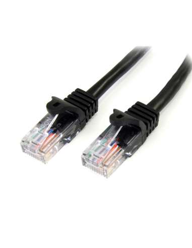 StarTech.com Cavo di rete CAT 5e - Cavo Patch Ethernet RJ45 UTP Nero da 3m antigroviglio