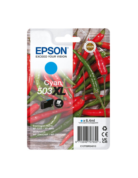Epson 503XL cartuccia d'inchiostro 1 pz Originale Resa elevata (XL) Ciano