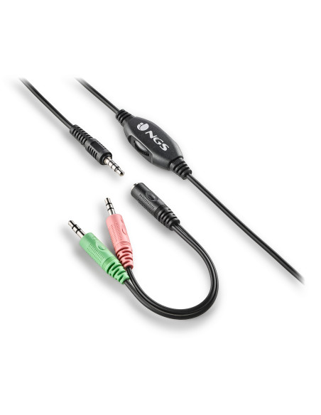 NGS MSX 11 PRO Auricolare Cablato A Padiglione Gaming Nero