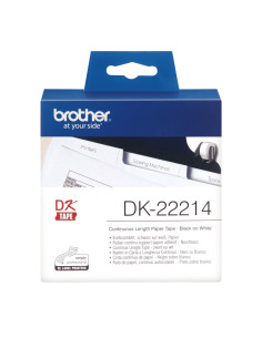 Brother DK-22214 nastro per etichettatrice Nero su bianco 2