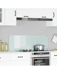 Rivestimento da Cucina Bianco 120 x 40 cm vetro temperato