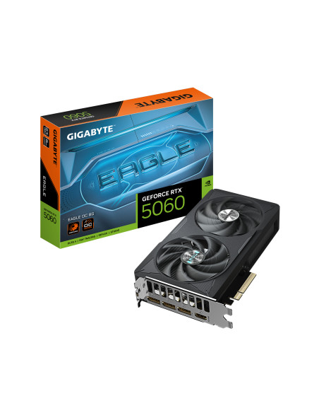 GIGABYTE GeForce RTX 5060 EAGLE OC 8G Scheda Grafica - 8GB GDDR7, 128bit, PCI-E 5.0, 2550 MHz Frequenza core, 3 x DisplayPort, 1