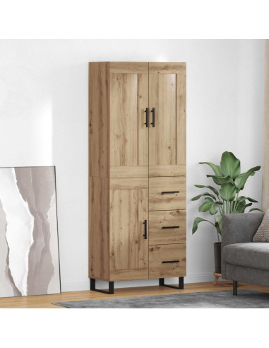 Credenza con cassetto Rovere artigianale 69,5 x 34 x 180 cm