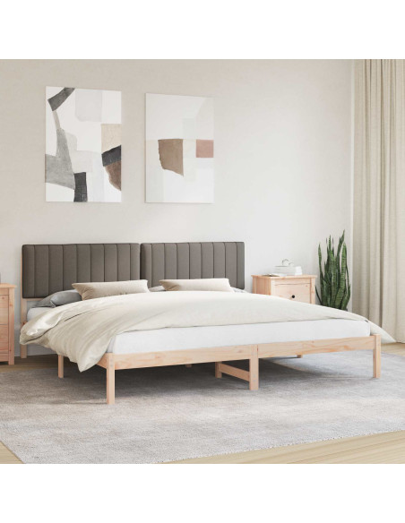 Letto con Testiera Rivestita Talpa 200 x 200 cm Pino massello