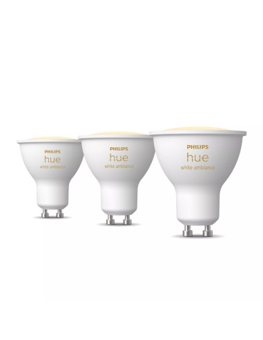 Philips Hue White ambiance GU10 - faretto connesso - (confezione da 3)