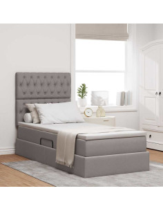 Letto con contenitore e LED Talpa 100 x 200 cm Poliestere