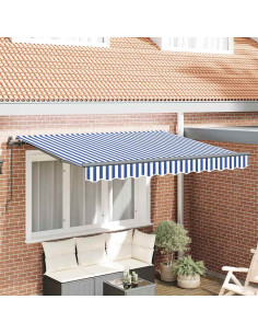 Tenda Retrattile Blu 300 x 200 cm Tessuto