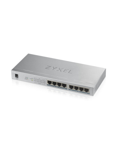 Zyxel GS1008HP Non gestito Gigabit Ethernet (10/100/1000) Supporto Power over Ethernet (PoE) Grigio