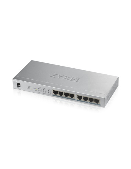 Zyxel GS1008HP Non gestito Gigabit Ethernet (10/100/1000) Supporto Power over Ethernet (PoE) Grigio