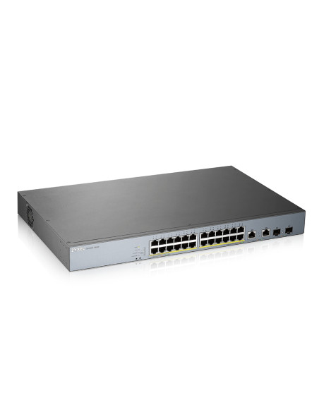 Zyxel GS1350-26HP-EU0101F switch di rete Gestito L2 Gigabit Ethernet (10/100/1000) Supporto Power over Ethernet (PoE) Grigio