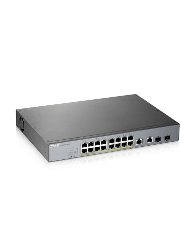 Zyxel GS1350-18HP-EU0101F switch di rete Gestito L2 Gigabit Ethernet (10/100/1000) Supporto Power over Ethernet (PoE) Grigio