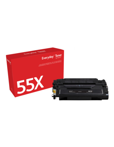Toner Everyday™ _OEM_NAME_ Nero di Xerox compatibile con HP 55X (CE255X), Alta capacità