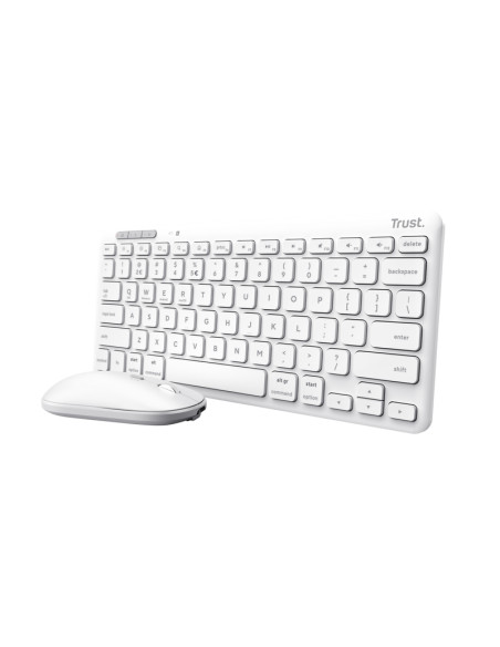 Trust Lyra tastiera Mouse incluso Universale RF senza fili + Bluetooth QWERTY Italiano Bianco