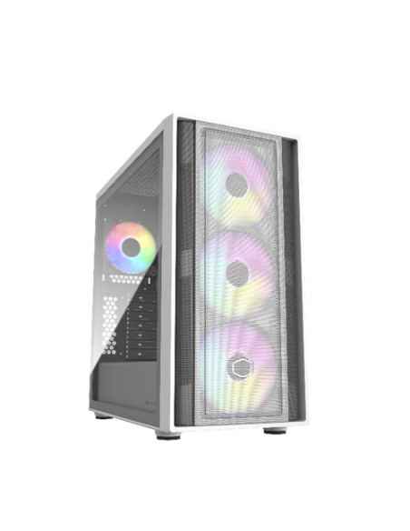 Cooler Master Masterbox 600 BTF ARGB White Case Middle Tower Vetro Temperato No-Power mini-ITX/mATX/ATX/E-ATX