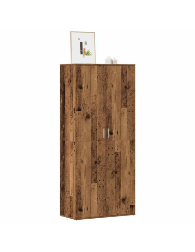 Scarpiera Legno Antico 80x39x178 cm in Truciolato