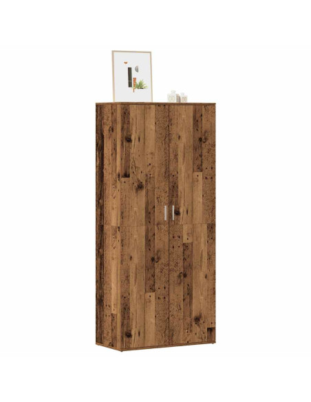 Scarpiera Legno Antico 80x39x178 cm in Truciolato