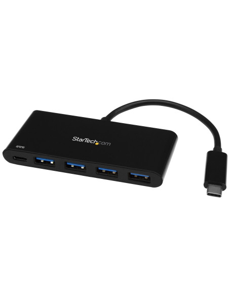 StarTech.com HB30C4AFPD hub di interfaccia USB 3.2 Gen 1 (3.1 Gen 1) Type-C 5000 Mbit/s Nero