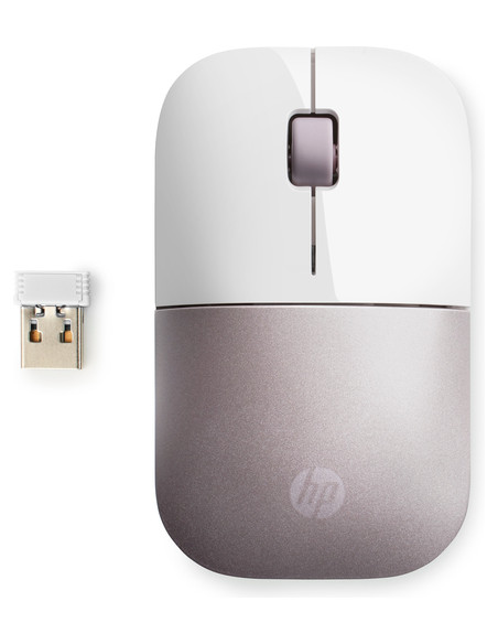 HP Mouse wireless Z3700: bianco/rosa