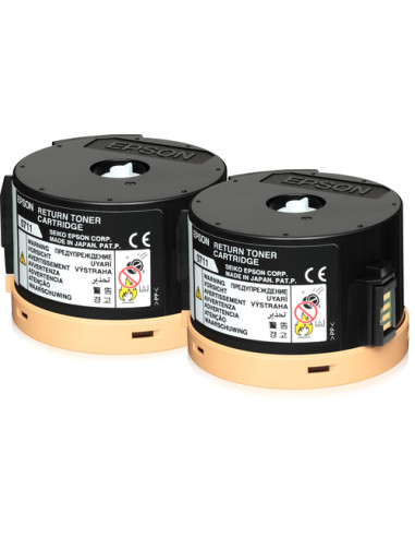 Epson Double Return Toner Cartridge Pack 2 x 2.5k