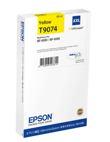 Epson C13T90744N cartuccia d'inchiostro 1 pz Originale Resa extra elevata (super) Giallo