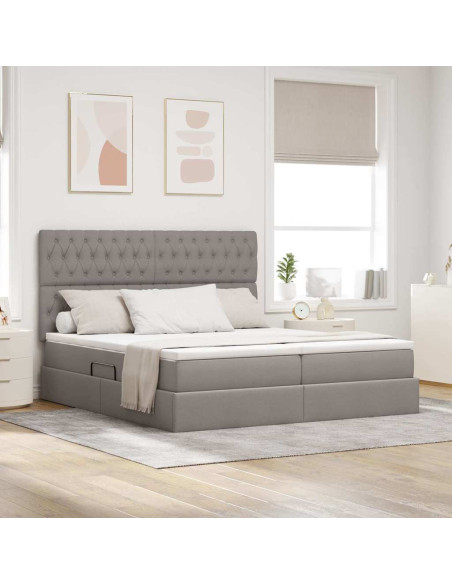 Letto con Contenitore Talpa 200 x 200 cm Pelle Sintetica