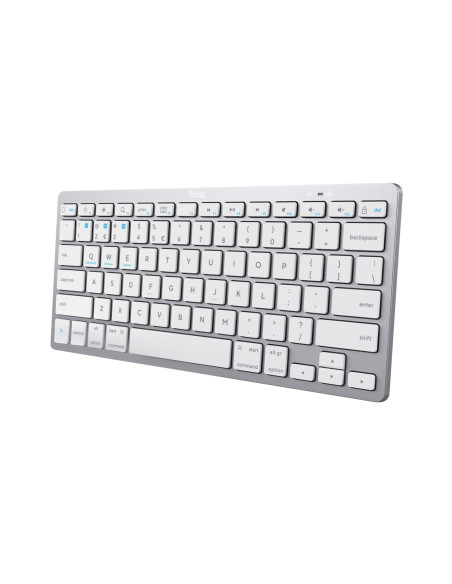 Trust 24652 tastiera Universale Bluetooth QWERTY Italiano Argento