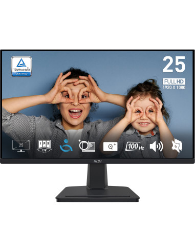 MSI Pro MP251 Monitor PC 62,2 cm (24.5") 1920 x 1080 Pixel Full HD LED Nero