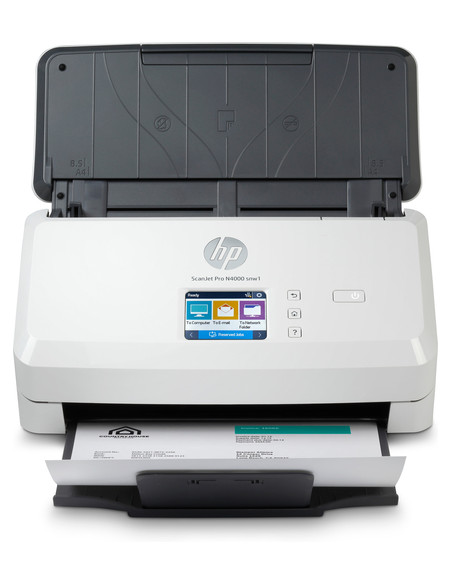 HP Scanjet Pro N4000 snw1 Sheet-feed Scanner Scanner a foglio 600 x 600 DPI A4 Nero, Bianco