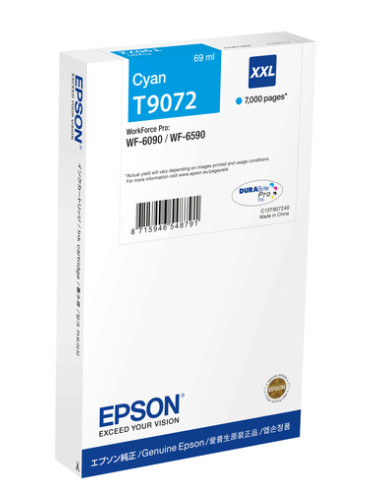 Epson C13T90724N cartuccia d'inchiostro 1 pz Originale Resa extra elevata (super) Ciano