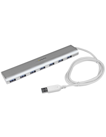 StarTech.com Hub USB a 7 porte, Da USB A a 7 porte USB-A, USB 5Gbps, design robusto, alimentazione via bus o alimentatore estern