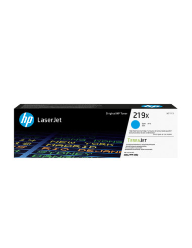 HP Cartuccia toner originale ad alta capacità LaserJet 219X ciano