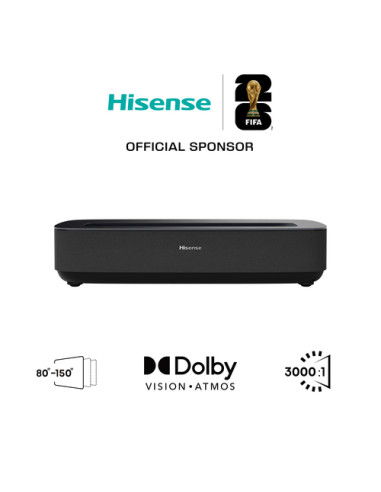 Hisense Laser TV PL2 Proiettore a raggio ultra corto 2700 ANSI lumen DLP UHD 4K (3840x2160) Compatibilità 3D Nero