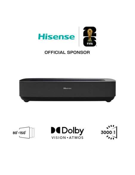 Hisense Laser TV PL2 Proiettore a raggio ultra corto 2700 ANSI lumen DLP UHD 4K (3840x2160) Compatibilità 3D Nero