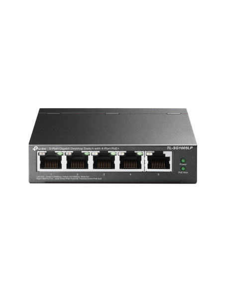TP-Link TL-SG1005LP switch di rete Non gestito Gigabit Ethernet (10/100/1000) Supporto Power over Ethernet (PoE) Nero