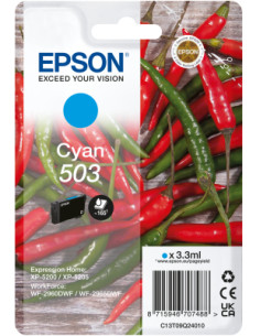 Epson 503 cartuccia d'inchiostro 1 pz Originale Resa standard Ciano