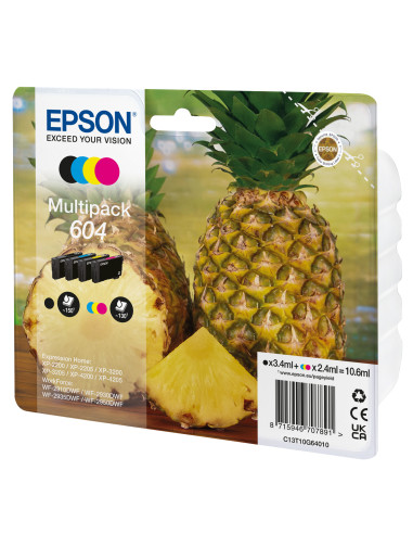 Epson 604 cartuccia d'inchiostro 4 pz Originale Resa standard Nero, Ciano, Magenta, Giallo