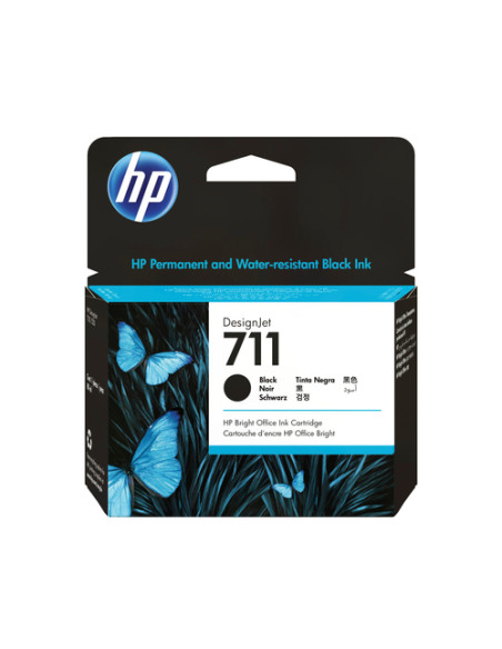 HP Cartuccia inchiostro nero DesignJet 711, 80 ml