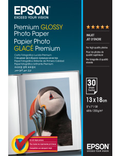 Epson Premium Glossy Photo Paper - 13x18cm - 30 Fogli