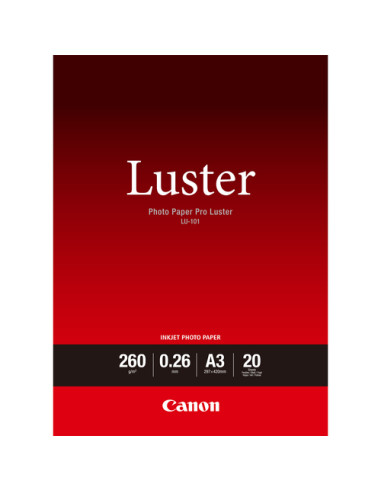 Canon Carta fotografica Luster PRO LU-101 A3 - 20 fogli