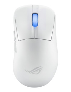 ASUS ROG Keris II Ace Wireless AimPoint White mouse Gaming Mano destra RF Wireless + Bluetooth + USB Type-A Ottico 42000 DPI