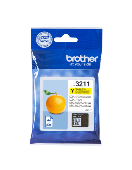 Brother LC3211Y cartuccia d'inchiostro 1 pz Originale Resa standard Giallo