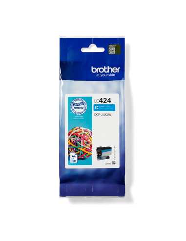 Brother LC424C cartuccia d'inchiostro 1 pz Originale Ciano