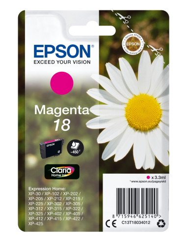 Epson Daisy Cartuccia Margherita Magenta Inchiostri Claria Home 18