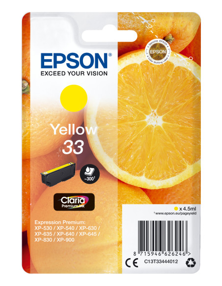 Epson Oranges Cartuccia Giallo T33 Claria Premium
