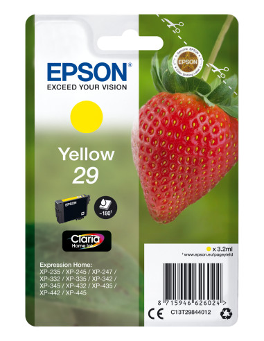 Epson Strawberry Cartuccia Fragole Giallo Inchiostri Claria Home 29