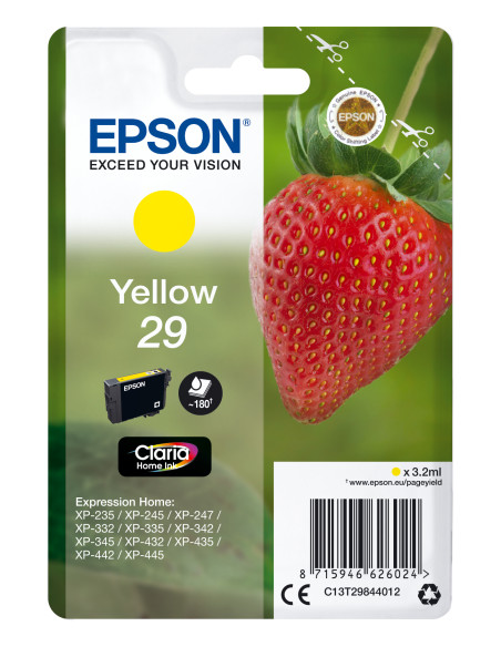 Epson Strawberry Cartuccia Fragole Giallo Inchiostri Claria Home 29
