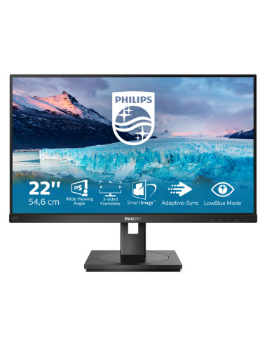 Philips S Line 222S1AE/00 Monitor PC 54,6 cm (21.5") 1920 x 1080 Pixel Full HD LCD Nero