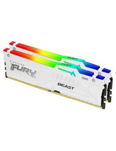Kingston Technology FURY Beast 32GB 6000MT/s DDR5 CL30 DIMM (Kit da 2 moduli) White RGB EXPO