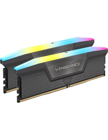 CORSAIR VENGEANCE RGB DDR5 16GB (2 x 8GB) DDR5 6000 CL36-44-44-96 1.35V Intel XMP  AMD EXPO - GREY
