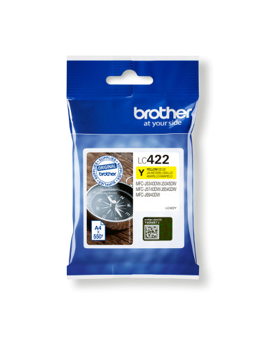 Brother LC-422Y cartuccia d'inchiostro 1 pz Originale Giallo